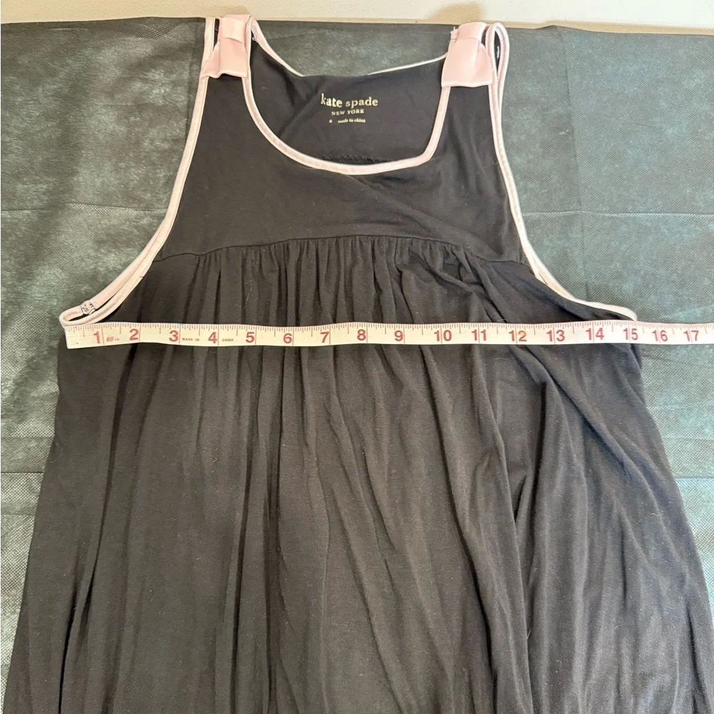 🔥Kate Spade Women’s Black Tank Dress with Pink Trim Size S EC🔥